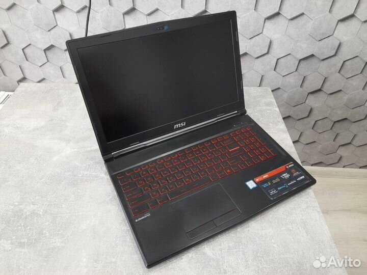 Игровой ноутбук MSI, Intel Core i5, 1050TI-4гб