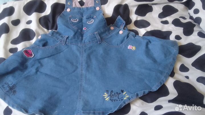 Сарафан джинсовый,платье,джинсовая жилетка