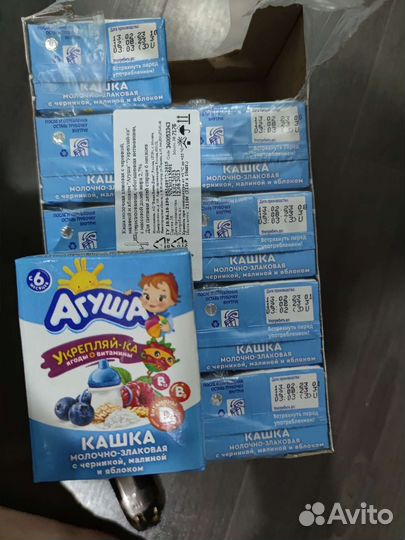 Агуша детские каши молочные