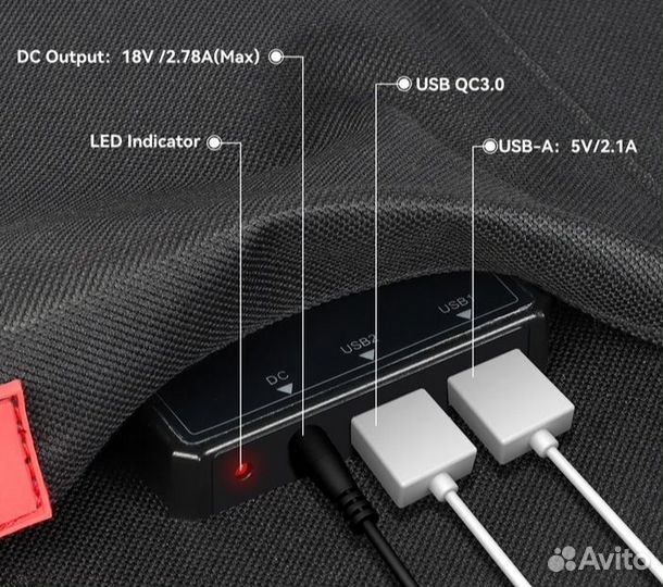 Солнечная панель туристическая раскладная