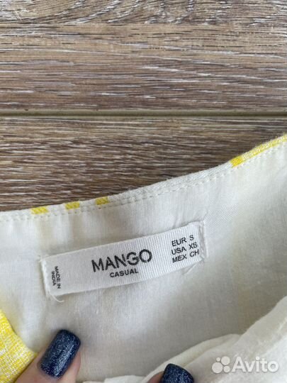 Летний льняной комбинезон mango