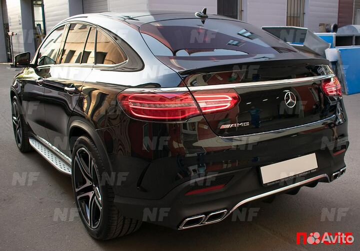 Диффузор с насадками 63 AMG Mercedes GLE Сoupe