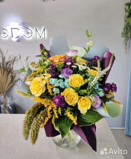 Живые цветы букеты