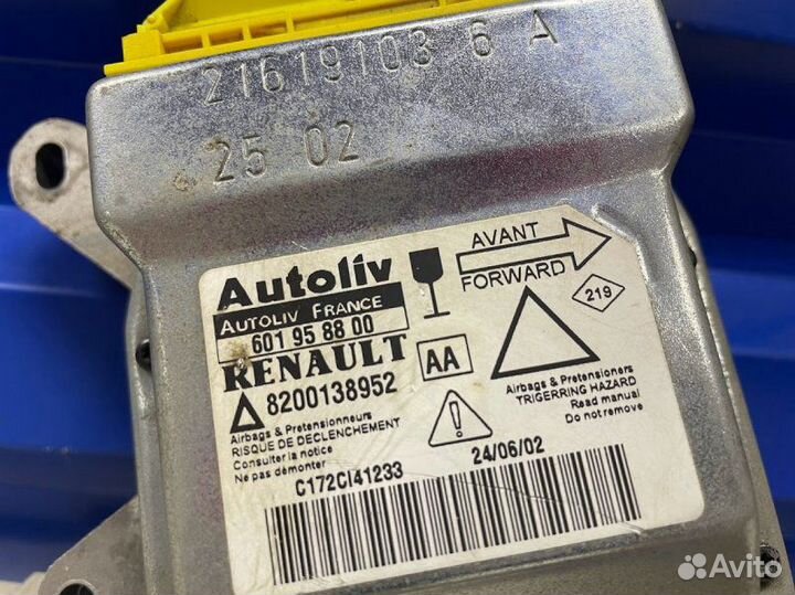 Блок srs airbag Renault Laguna 2 1.8 F4P770 2002