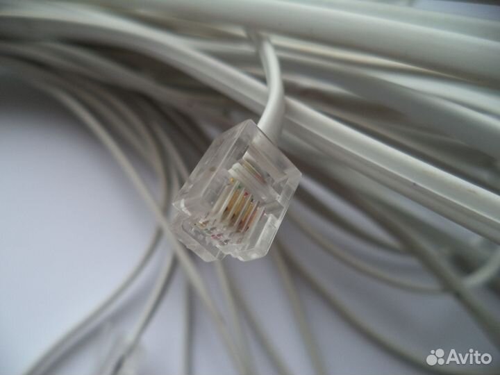 Кабель телефонный RJ11 (adsl) 20 метров