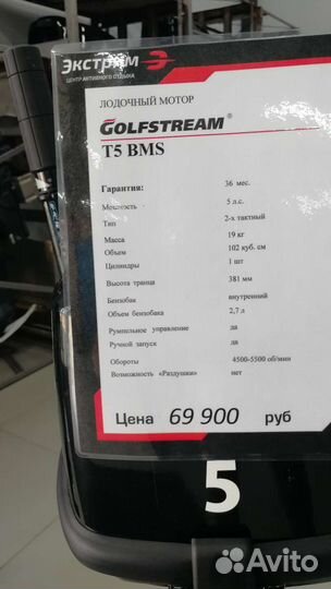 Мотор Golfstream T5 BMS
