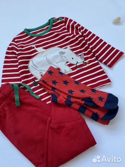 Комплект Frugi лонгслив/ штаны/ колготки 62-68 см