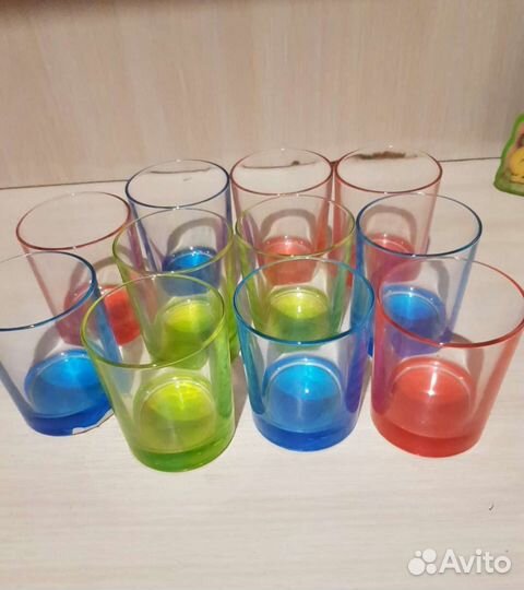 Стаканы цветные