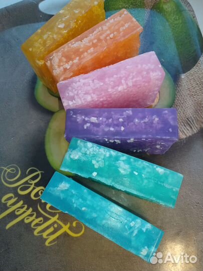 Мыло с морской солью и маслами, 6 штук