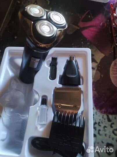 Триммер для волос и ушей с Электробритвой 3 в 1 с