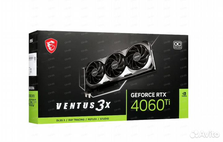 MSI GeForce RTX 4060 Ti ventus 3X E OC