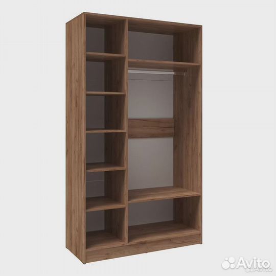 Шкаф Вегас Дуб Крафт Табачный Белый 120х220х52