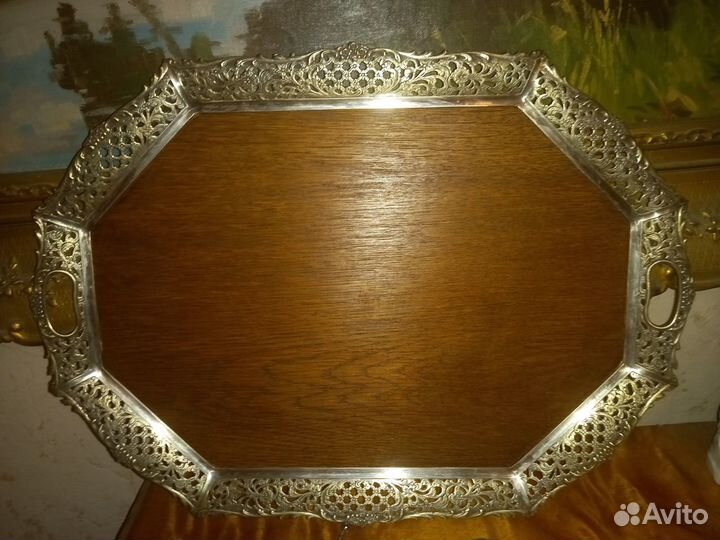 Винтажный поднос 53 см