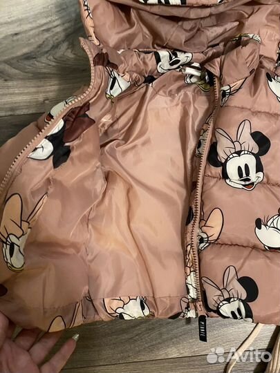 Пуховик h&m 86 размера + 2 шапки