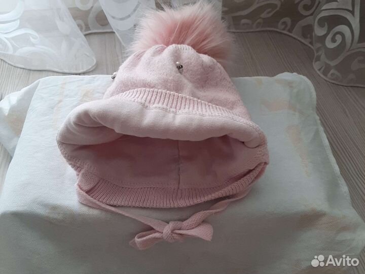 Шапка для девочки зимняя