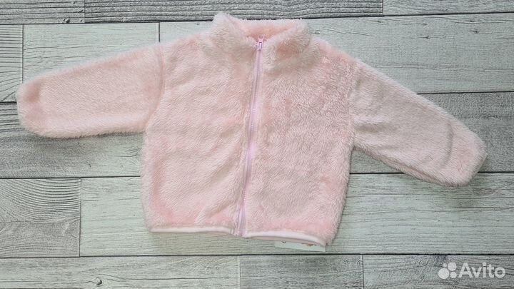 Новая 92-116Толстовка плюшевая Меховая кофта флис