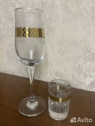 Набор бокалы для вина + стопки