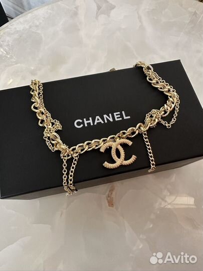 Колье чокер Chanel premium