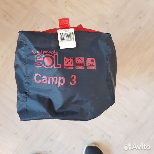 Палатка туристическая Sol Camp 3