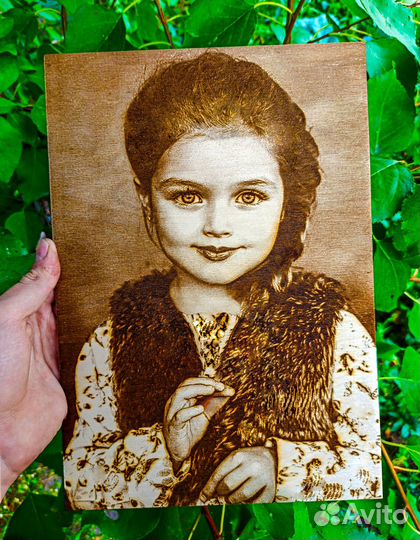 Выжигание портретов на дереве