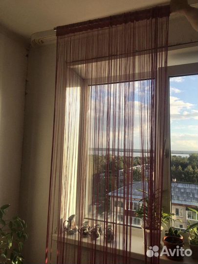 Шторы-кисти розовые