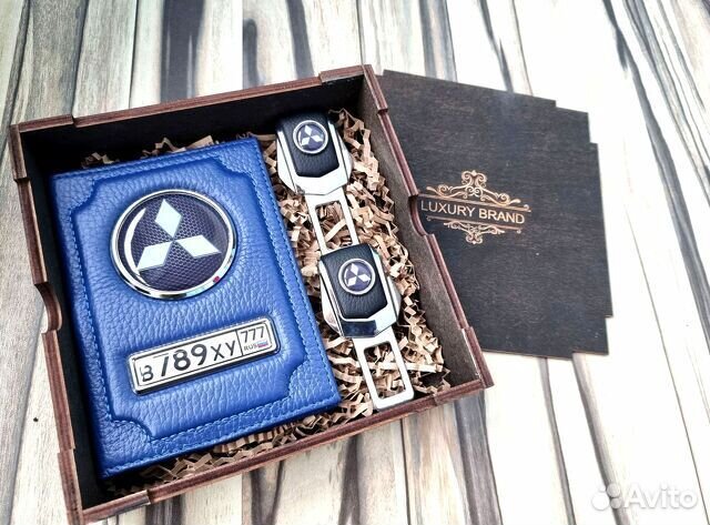 Обложка для автодокументов с лого и номером