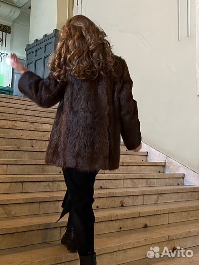 Шуба из бобра натуральная