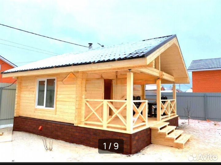 Дом - баня - из проф. бруса камерной сушки