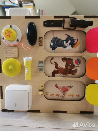 Бизиборд куб 28х28