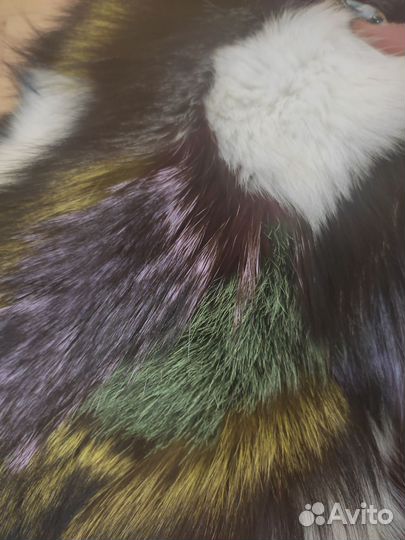 Комплект сумка и варежки новые натуральный мех