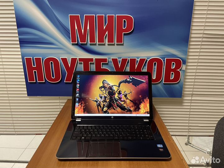 Ноутбук HP 17 дюймов / ssd / 4 ядра