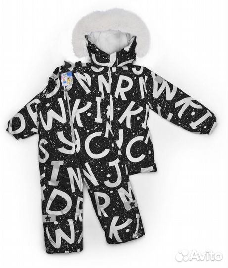 Новый зимний комплект комбинезон 80 размера