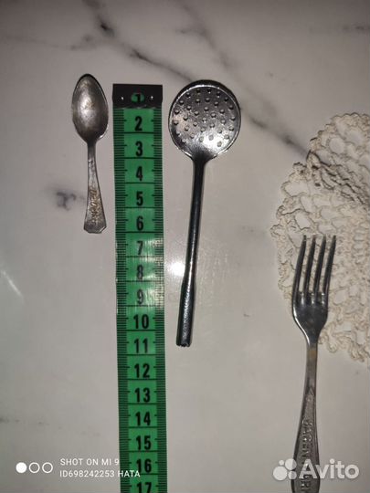 Набор кукольных столовых приборов Германия клеймо