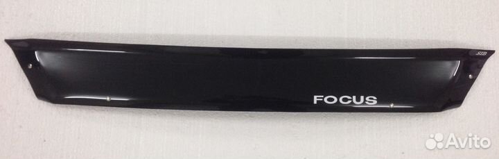 Дефлектор капота Ford Focus 2 короткий на скотче