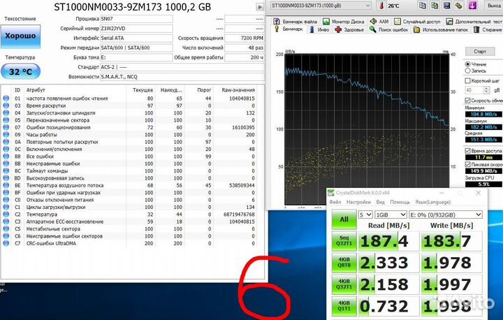 SSD и HDD 160 / 500Gb / 1Tb / 2Tb / 3Tb