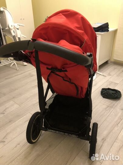 Коляска детская трехколёсная красная Phil and Teds