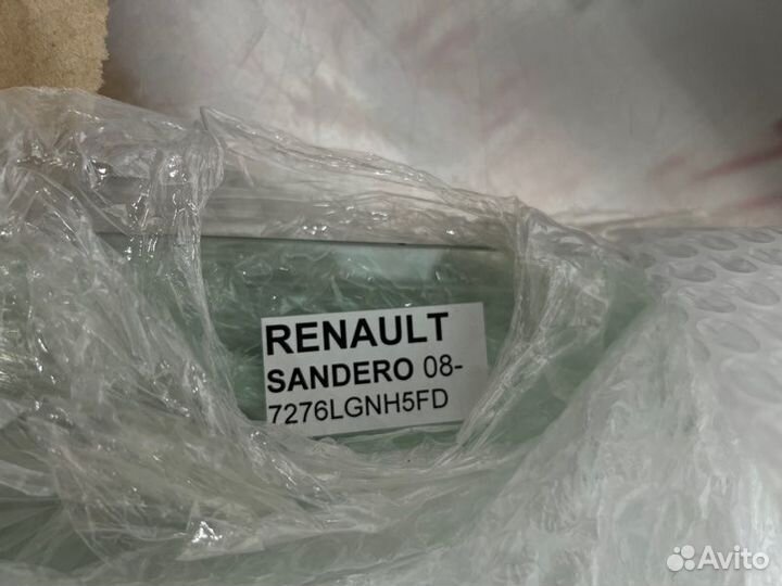 Стекло двери переднее левое Renault Sandero 1 2012