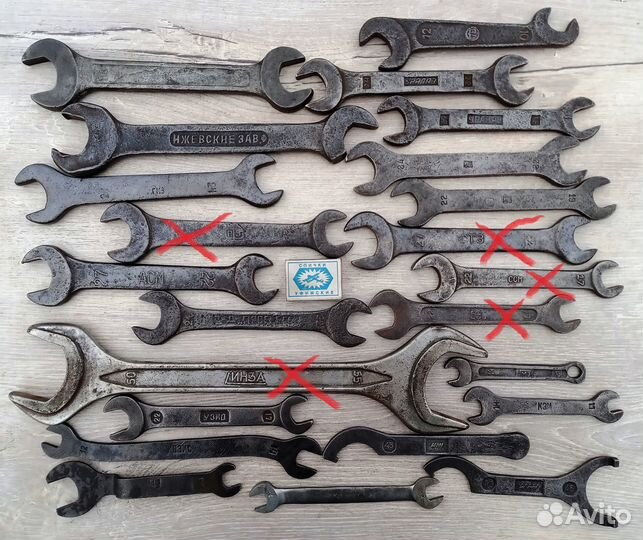 Ключи гаечные старинные и СССР