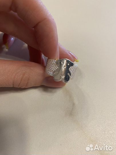 Серебряное Кольцо tous Mesh