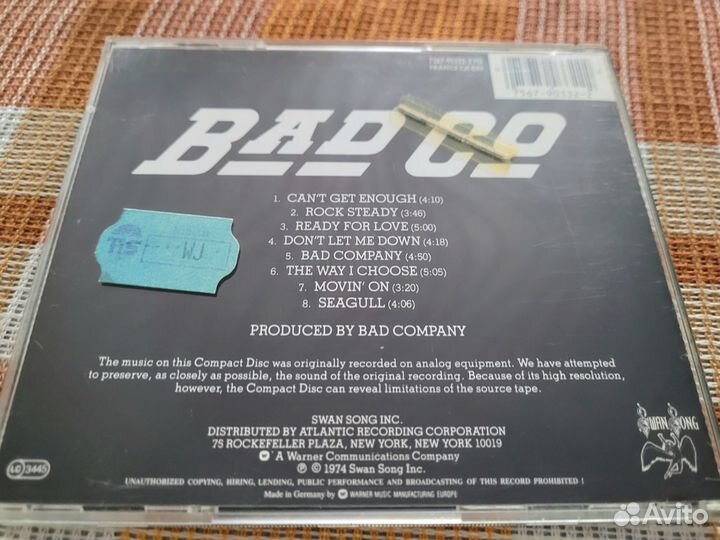Cd диски фирменные The Cure, Bad company Germany