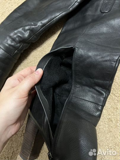 Сапоги демисезонные кожа 38
