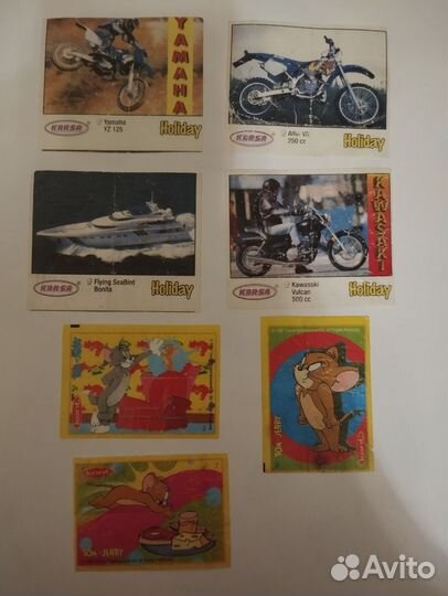 Вкладыши от жвачек из 90 х