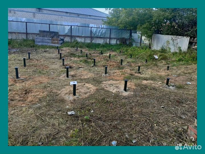 Монтаж винтовых свай под ключ