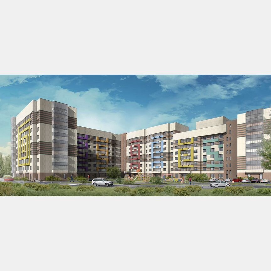 2-к. квартира, 67,4 м², 5/9 эт.