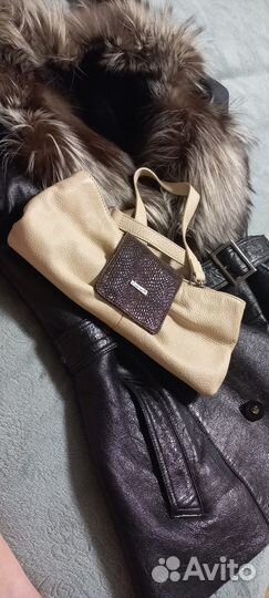 Клатч натуральная кожа