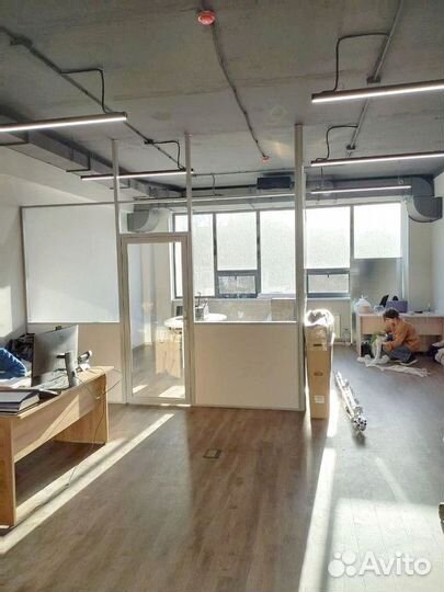 Стеклянная перегородка Лофт