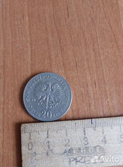 20 злотых 1976г Польша