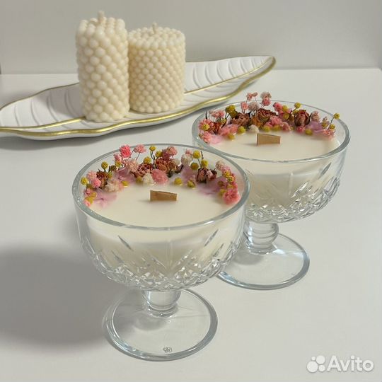 Ароматическая свеча ручной работы