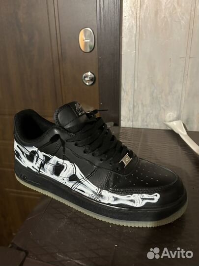 Nike air force 1 black skeleton