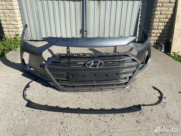 Бампер решетка Hyundai Elantra ad